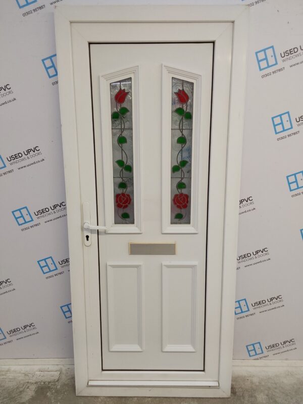 Used White Upvc Front Door 890mm x 2060mm C3D059
