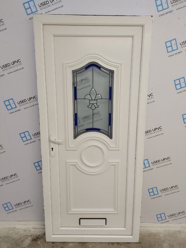 Used White Upvc Front Door 920mm x 2045mm 0462