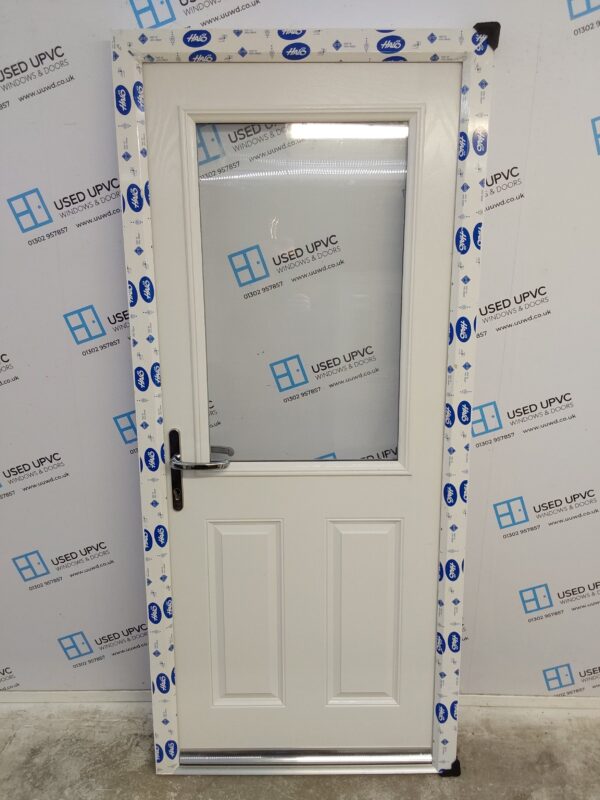 Brand New White Composite Back Door 910mm x 2060mm ND89