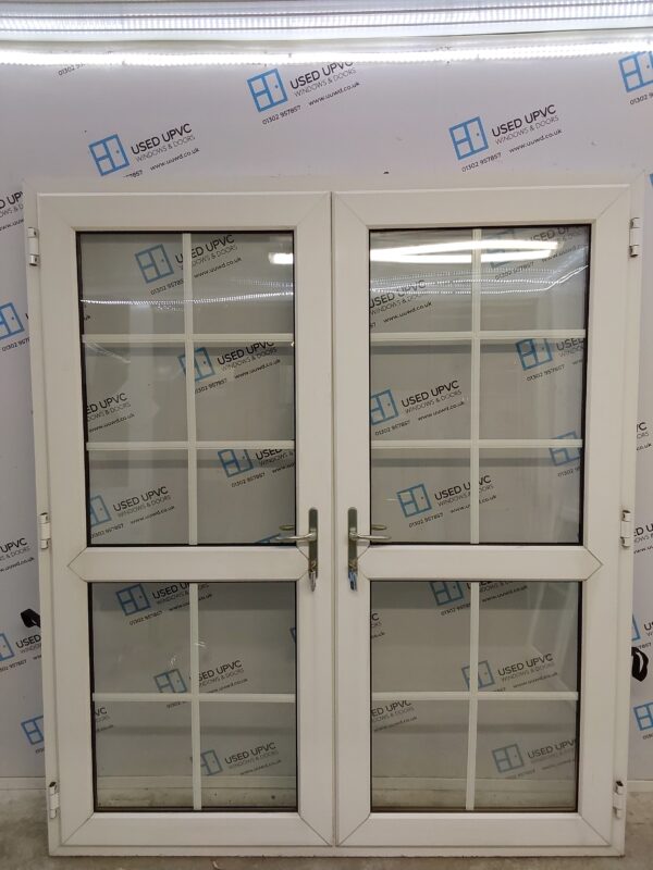 Used White Upvc French Doors 1775mm x 2055mm EA25