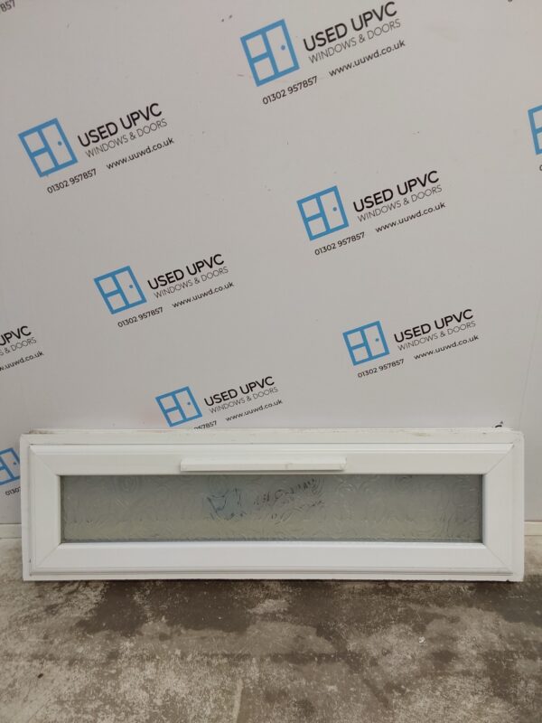 Used White Upvc Window 1230mm x 365mm W0284