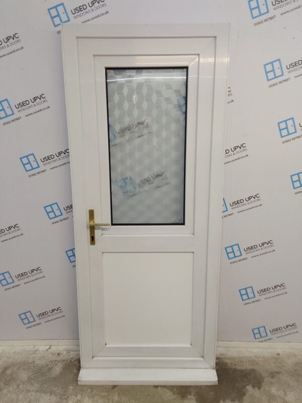 Used White Upvc Back Stable Door 865mm x 2060mm (reduce to 845mm) 0131