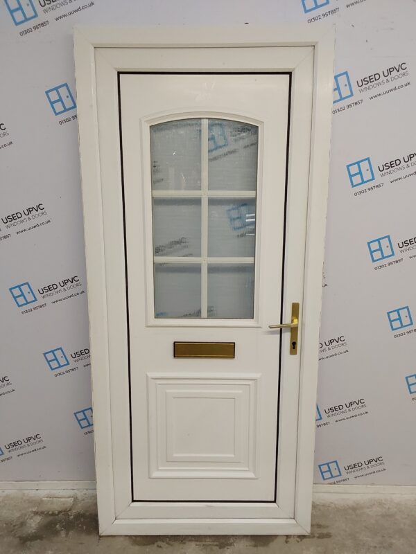 Used White Upvc Front Door 920mm x 2050mm 0097