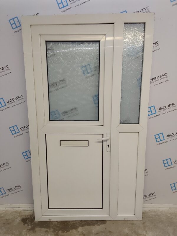 Used White Upvc Front Stable Door And Side Panel 1220mm x 2155mm DS031