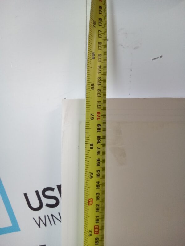 Used White Upvc Back Door Panel 645mm x 1715mm x 24mm UDP0053 - Image 3