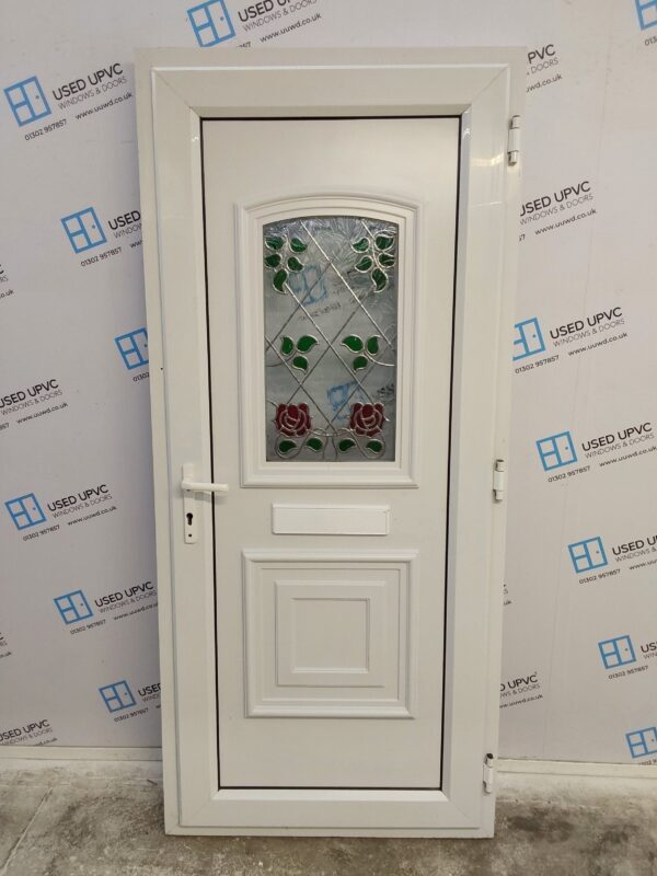Used White Upvc Front Door 915mm x 2050mm 0256 - Image 2