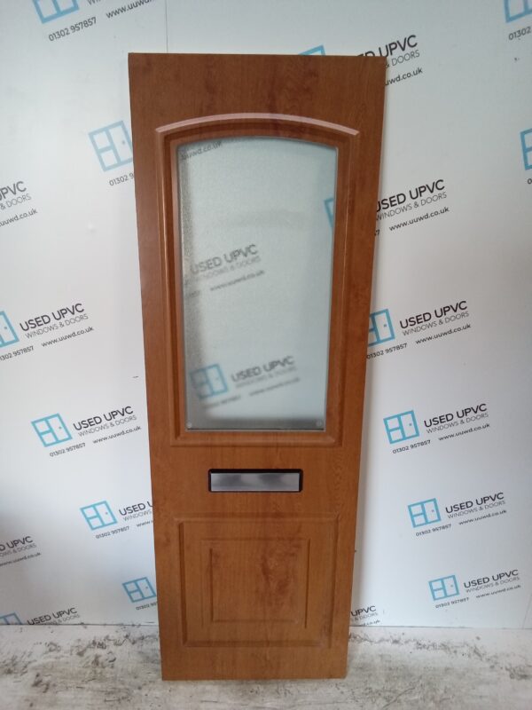 Used Oak Upvc Front Door Panel 590mm x 1771mm x 24mm 24UFDP015 - Image 4