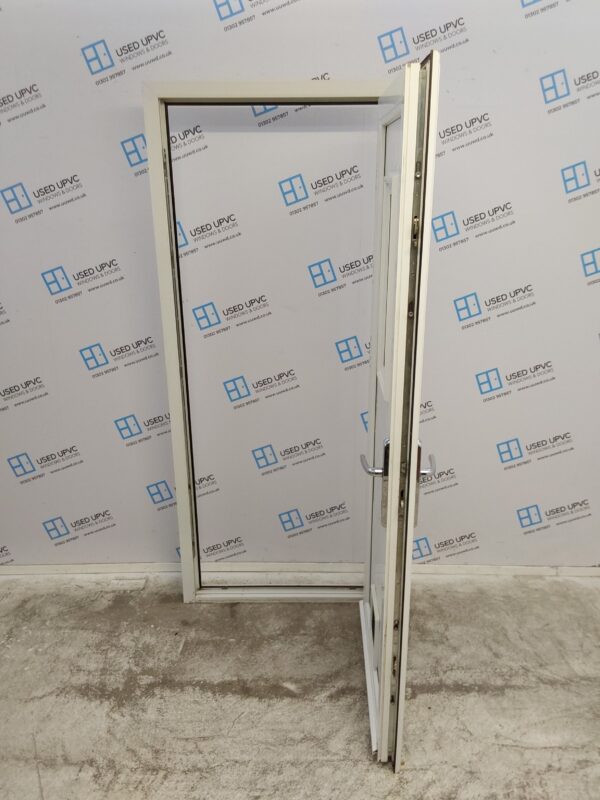 Used White Upvc Back Door 860mm x 2000mm C3D038 - Image 3