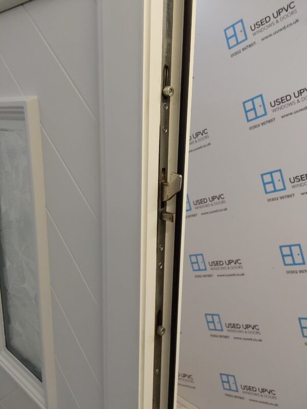Used White Upvc Back Door 860mm x 2000mm C3D038 - Image 4