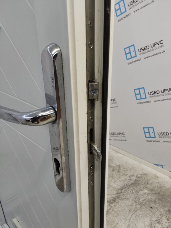 Used White Upvc Back Door 860mm x 2000mm C3D038 - Image 5