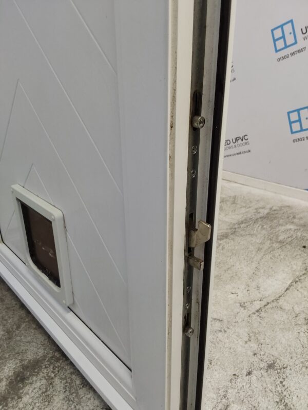 Used White Upvc Back Door 860mm x 2000mm C3D038 - Image 6