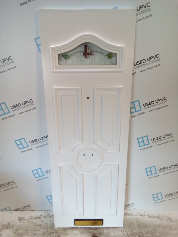 Used White Upvc Front Door Panel 632mm x 1776mm x 24mm 24UFDP016 - Image 4