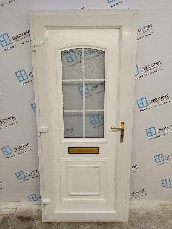 Used White Upvc Front Door 900mm x 2040mm C6079 - Image 2