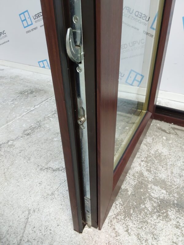 Used Rosewood Upvc French Doors 1300mm x 2080mm EA25 - Image 8