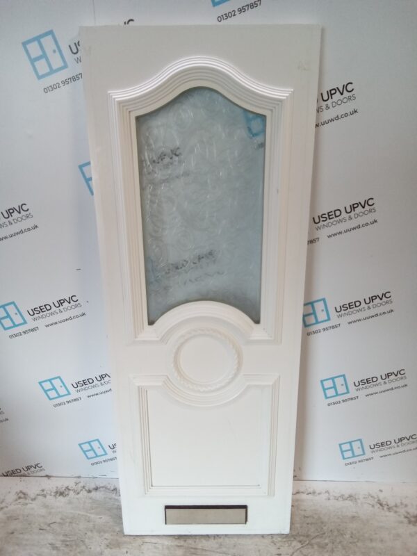 Used White Upvc Front Door Panel 607mm x 1640mm x 28mm UFDP0007 - Image 4