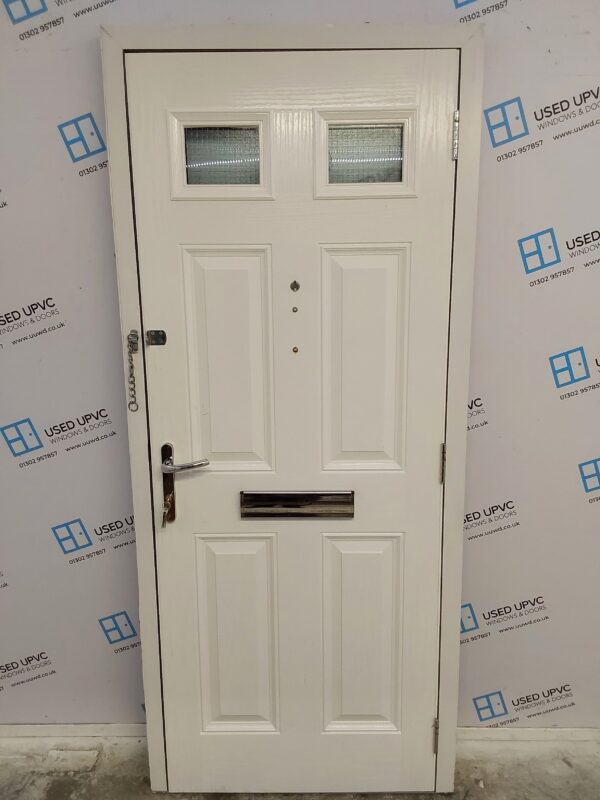 Used Black Composite Front Door 880mm x 2045mm 0579 - Image 2