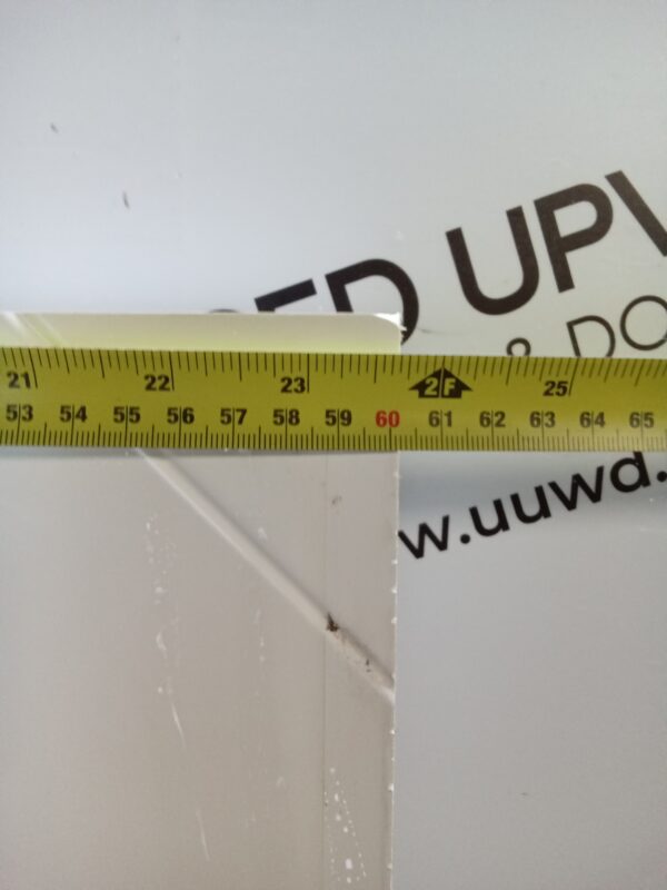 Used White Upvc Back Door Panel 602mm x 1766mm x 28mm UDP0069 - Image 2