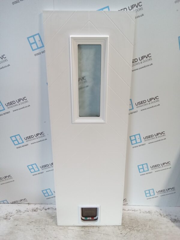 Used White Upvc Back Door Panel 602mm x 1766mm x 28mm UDP0069 - Image 4