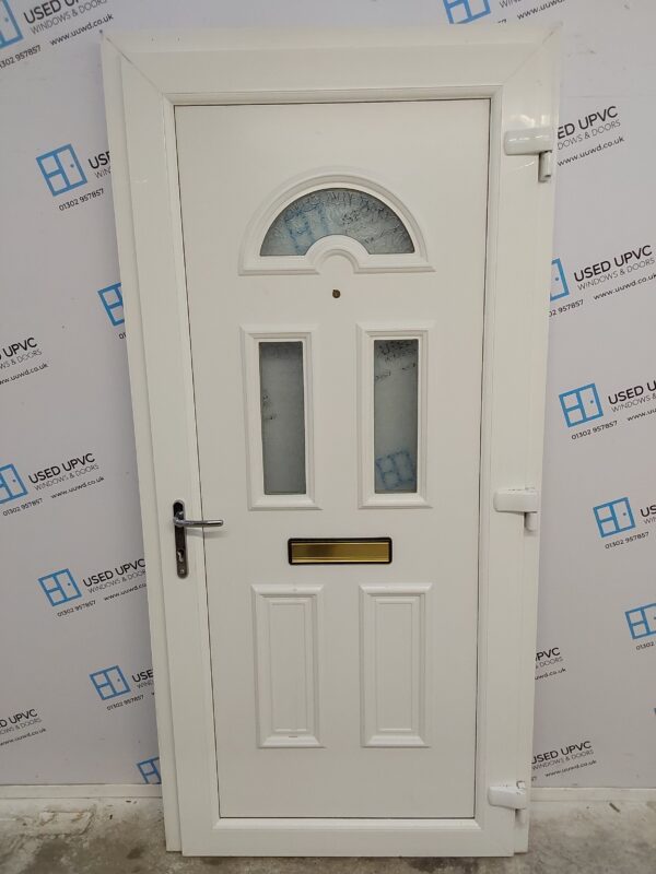 Used White Upvc Front Door 1000mm x 2085mm 0672 - Image 2