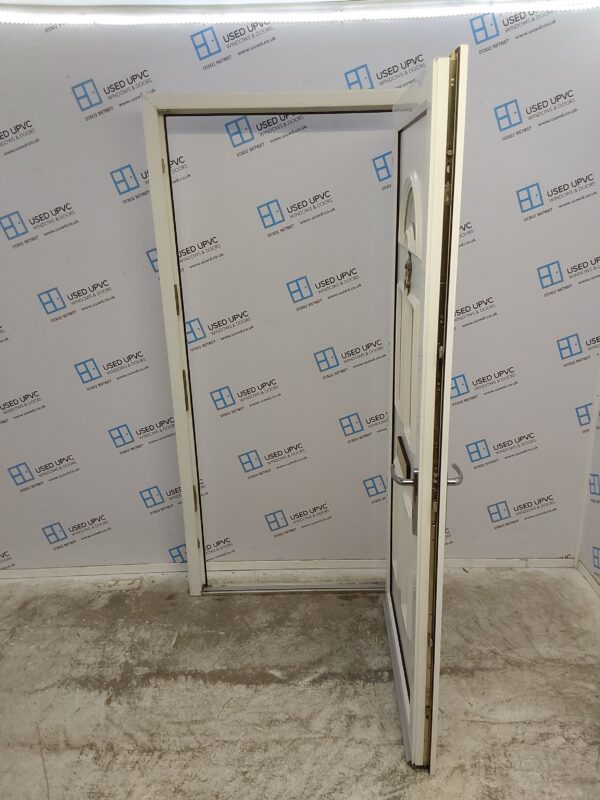 Used White Upvc Front Door 1000mm x 2085mm 0672 - Image 3