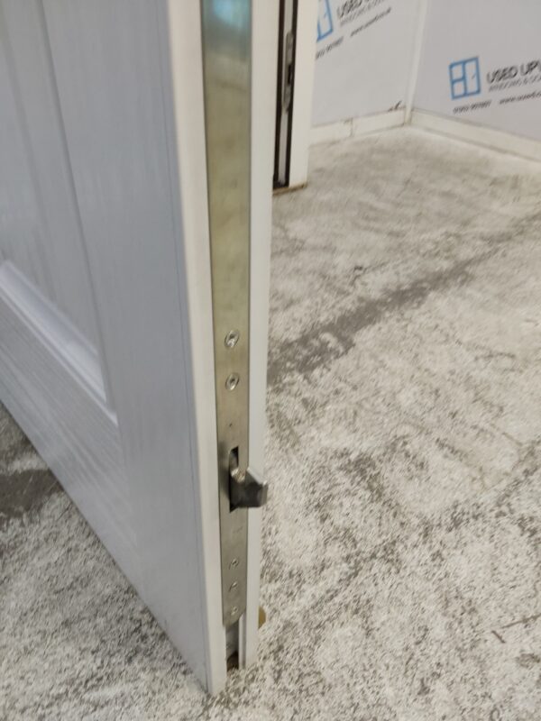 Used White Composite Back Door 875mm x 2085mm 0285 - Image 6