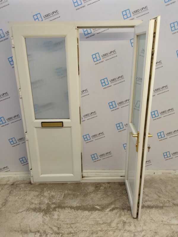 Used White Upvc French Doors 1375mm x 2025mm EA14 - Image 5