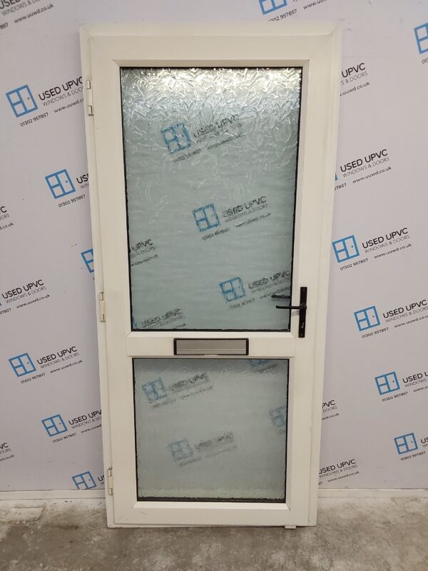 Used White Upvc Front Door 930mm x 2055mm 0218 - Image 2
