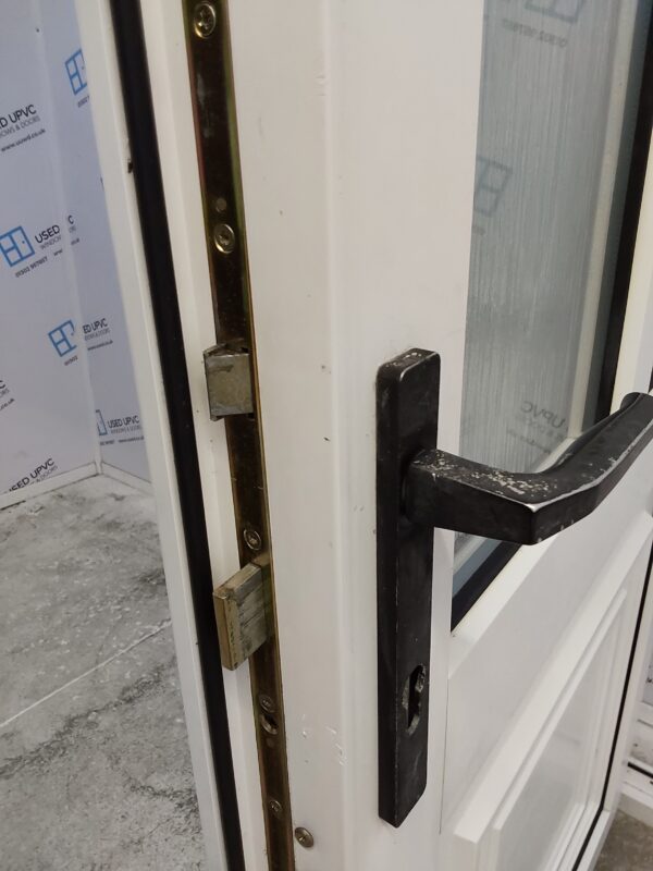 Used White Upvc Front Door And Side Panel 1380mm x 2030mm DS0008 - Image 5