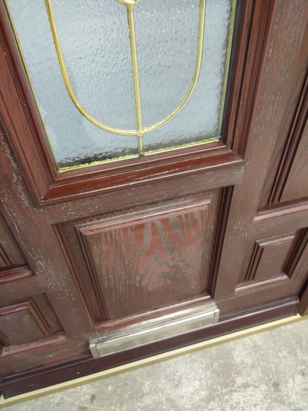 Used Rosewood Composite Front Door 930mm x 2035mm (reduce to 900mm) 0346 - Image 4