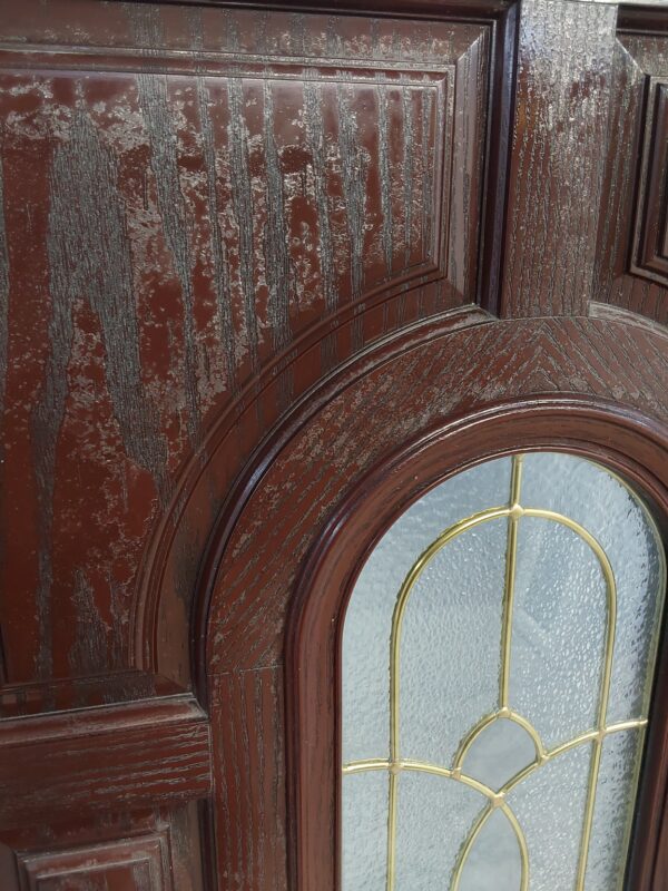 Used Rosewood Composite Front Door 930mm x 2035mm (reduce to 900mm) 0346 - Image 5