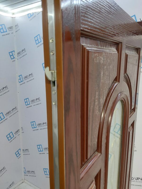 Used Rosewood Composite Front Door 930mm x 2035mm (reduce to 900mm) 0346 - Image 7