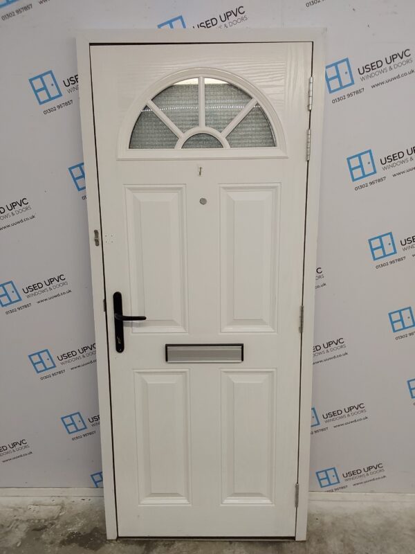 Used Black Composite Front Door 840mm x 1985mm 0718 - Image 2