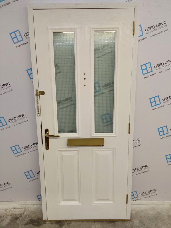 Used White Composite Front Door 905mm x 2055mm 0771 - Image 2