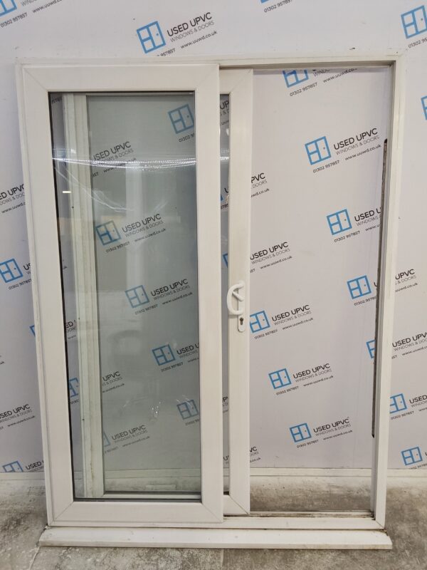 Used White Upvc Sliding Patio Doors 1530mm x 2055mm EA8 - Image 3