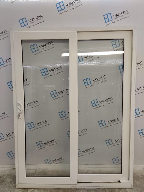 Used White Upvc Sliding Patio Doors 1530mm x 2055mm EA8 - Image 2