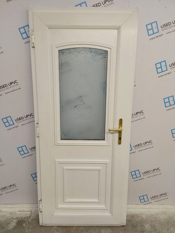 Used White Upvc Back Door 860mm x 1990mm C3D056 - Image 2