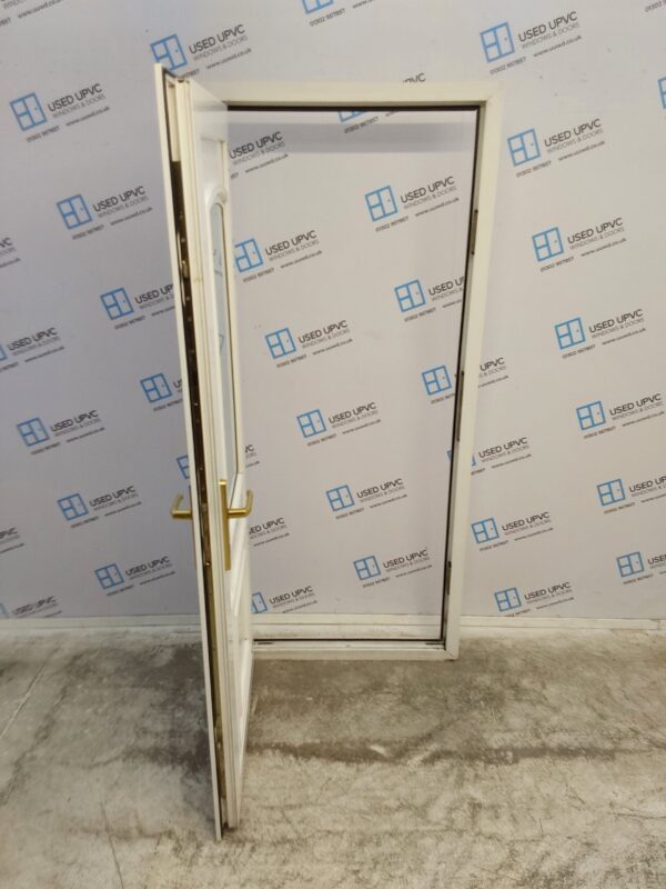 Used White Upvc Back Door 860mm x 1990mm C3D056 - Image 3