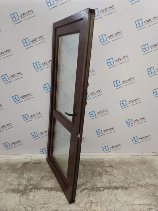 Used Woodgrain Upvc Back Door 935mm x 2040mm 0662 - Image 4