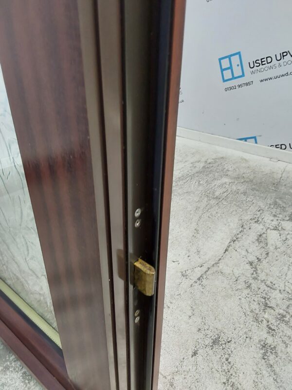 Used Woodgrain Upvc Back Door 935mm x 2040mm 0662 - Image 7