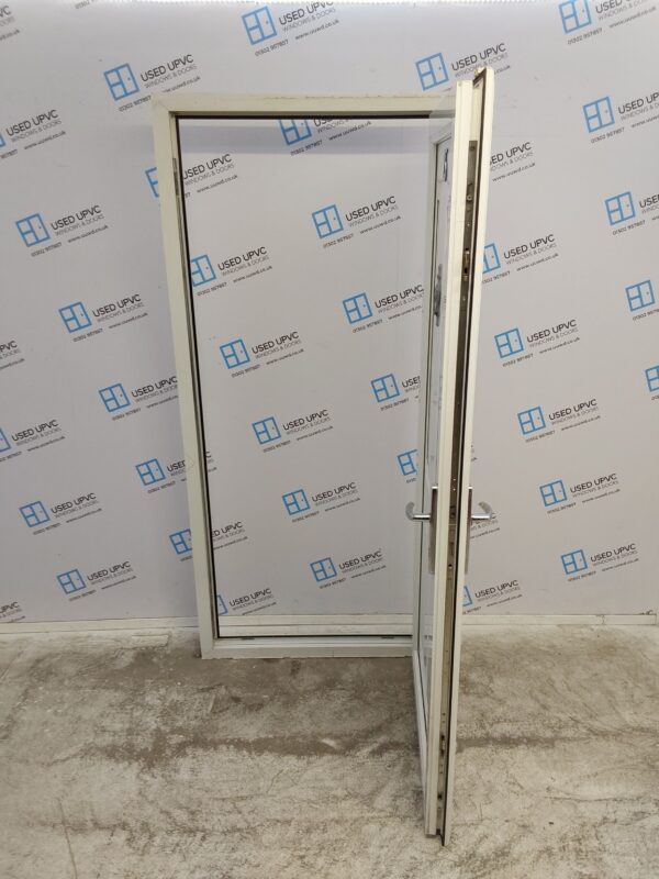 Used White Upvc Back Door 925mm x 2040mm C3D058 - Image 3