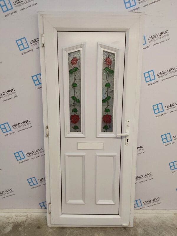 Used White Upvc Front Door 890mm x 2060mm C3D059 - Image 2