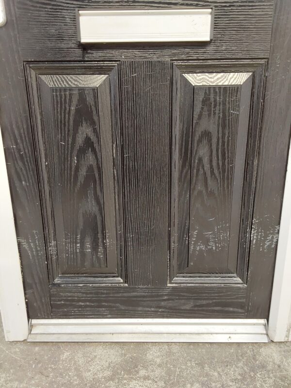 Used Black Composite Front Door 840mm x 1990mm 0275 - Image 5