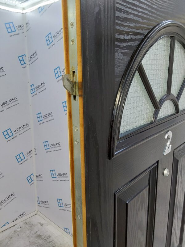 Used Black Composite Front Door 840mm x 1990mm 0275 - Image 6