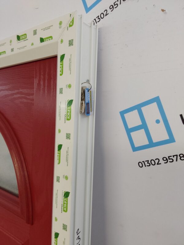 Brand New Red Composite Door 900mm x 2075mm ND81 - Image 4