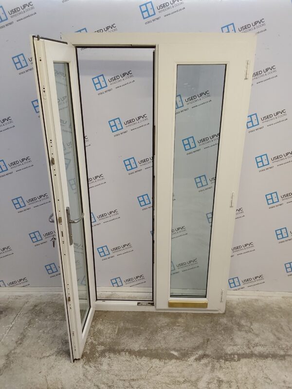 Used White Upvc French Doors 1135mm x 2060mm EA17 - Image 3