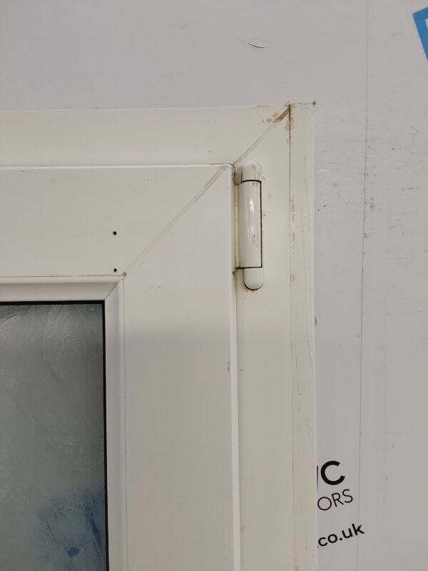 Used White Upvc Back Door 930mm x 2080mm (reduce to 890mm) 0591 - Image 5