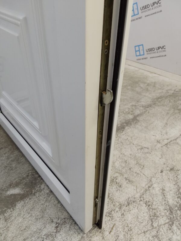 Used White Upvc Back Door 930mm x 2080mm (reduce to 890mm) 0591 - Image 8