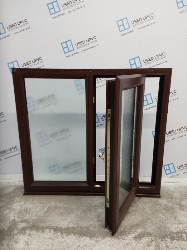 Used Woodgrain Upvc Window 1055mm x 960mm LW0081 - Image 3