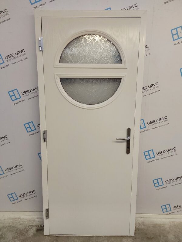 Used Red Composite Door 870mm x 2000mm 0651 - Image 2