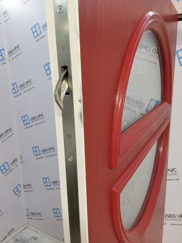 Used Red Composite Door 870mm x 2000mm 0651 - Image 6